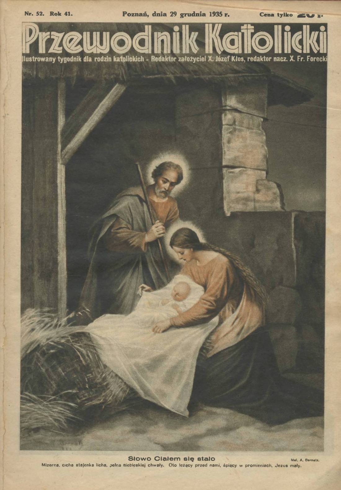 Przewodnik Katolicki 1935, nr 52.Wielkopolska Biblioteka Cyfrowa.