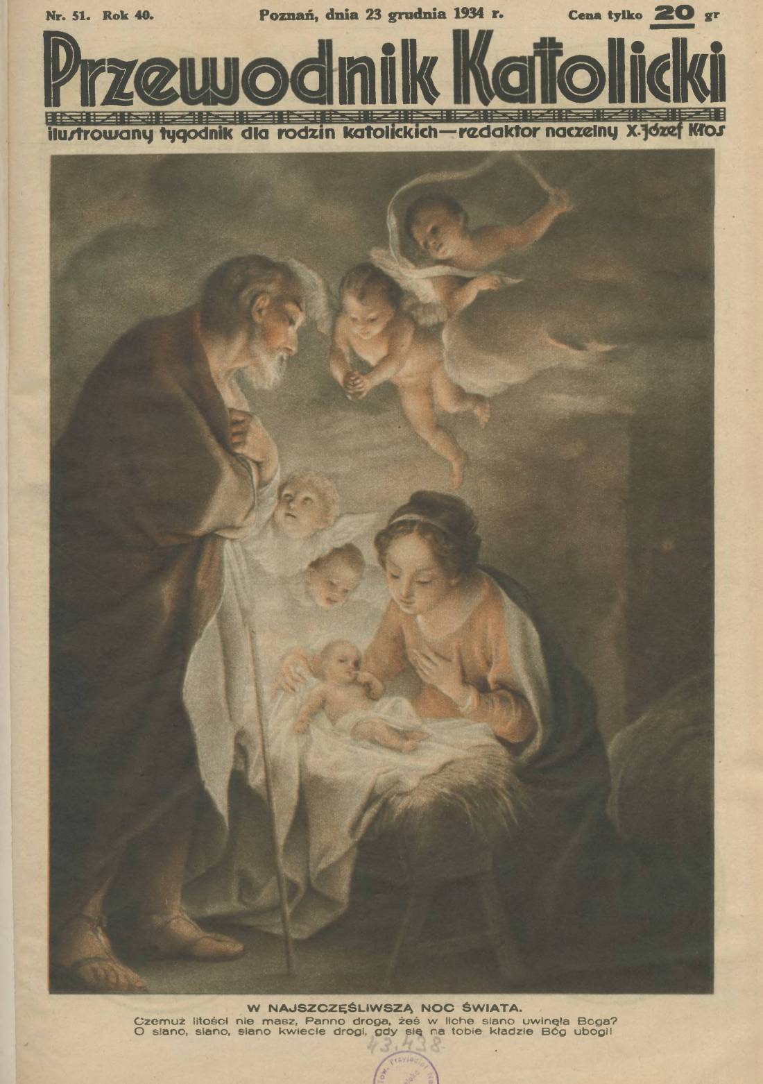 Przewodnik Katolicki 1934. nr 52.Wielkopolska Biblioteka Cyfrowa.