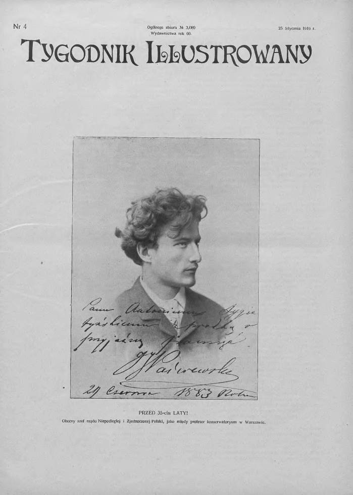 Ignacy Paderewski w 1883 r