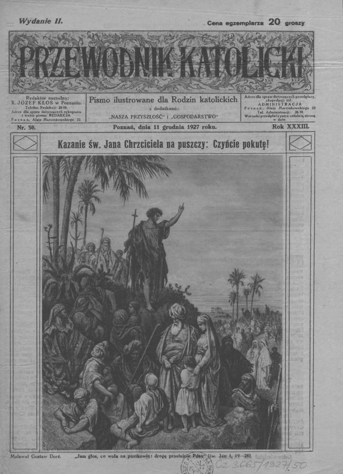 Przewodnik Katolicki 1927, nr 50.Wielkopolska Biblioteka Cyfrowa.