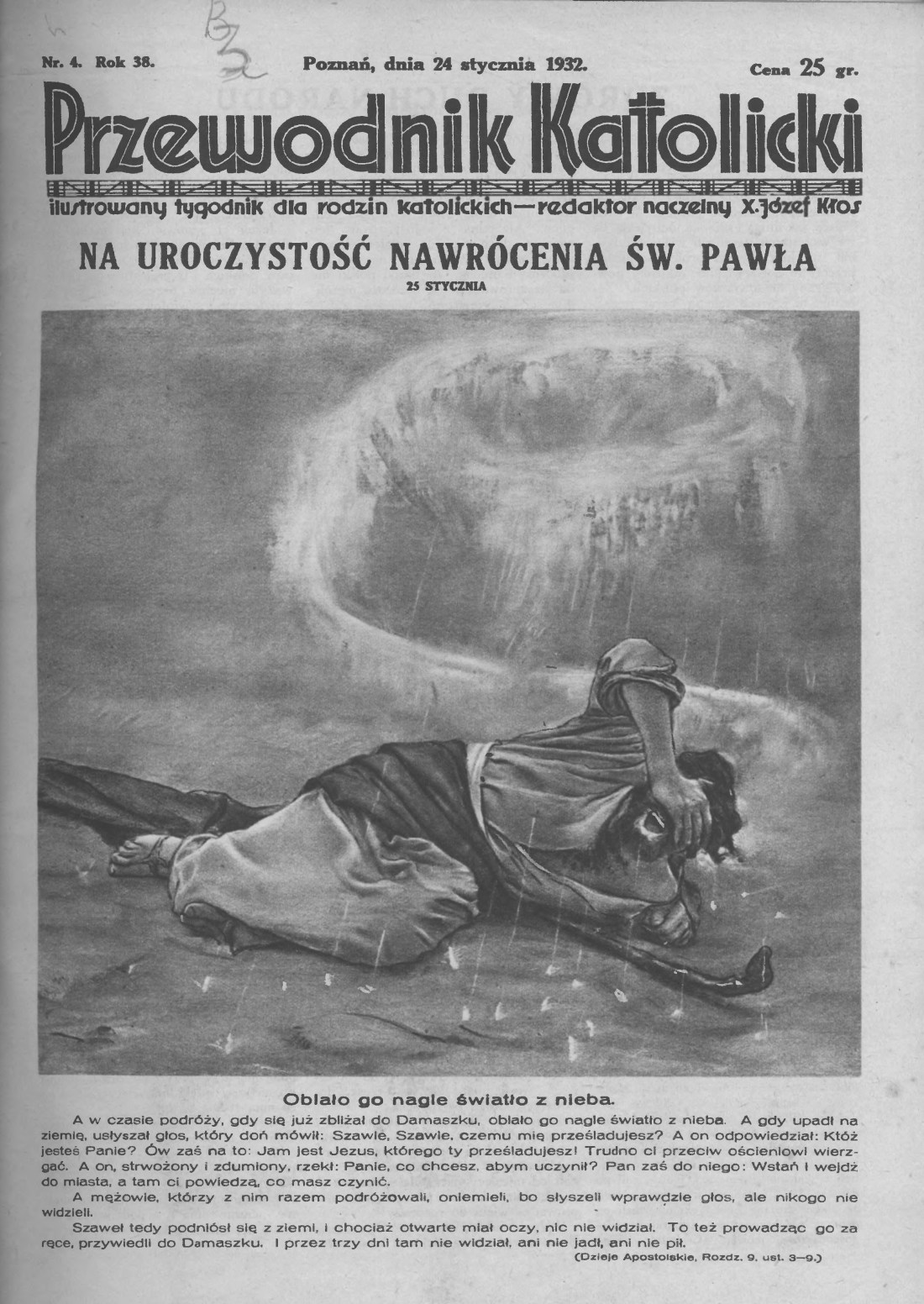 Przewodnik Katolicki 1932, nr 4.Wielkopolska Biblioteka Cyfrowa.