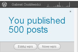 A to jeszcze nie koniec... Świętowania również.