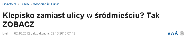 Klepisko zamiast ulicy w śródmieściu  Tak ZOBACZ