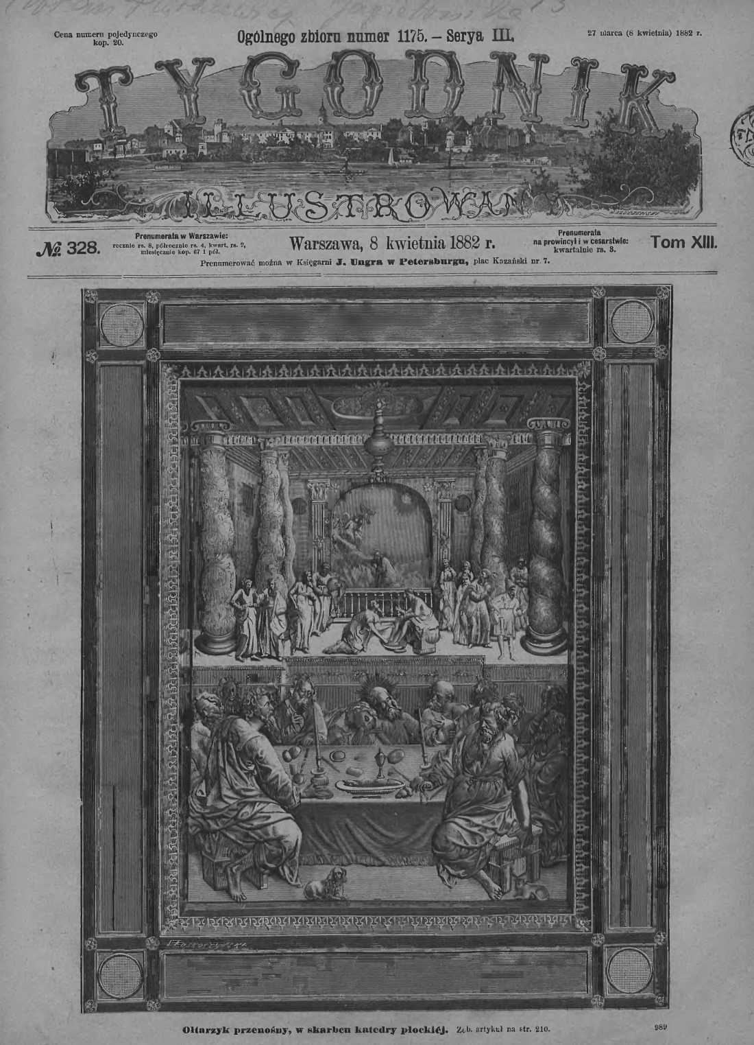 Tygodnik Ilustrowany 1882, nr 328.Biblioteka Cyfrowa Uniwersytetu Łódzkiego.