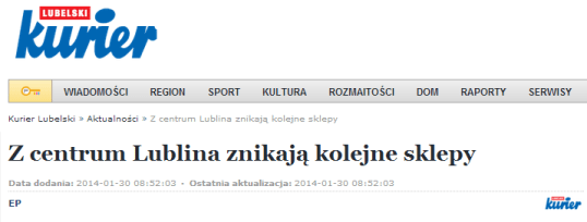 Z centrum Lublina znikają kolejne sklepy   Kurierlubelski.pl