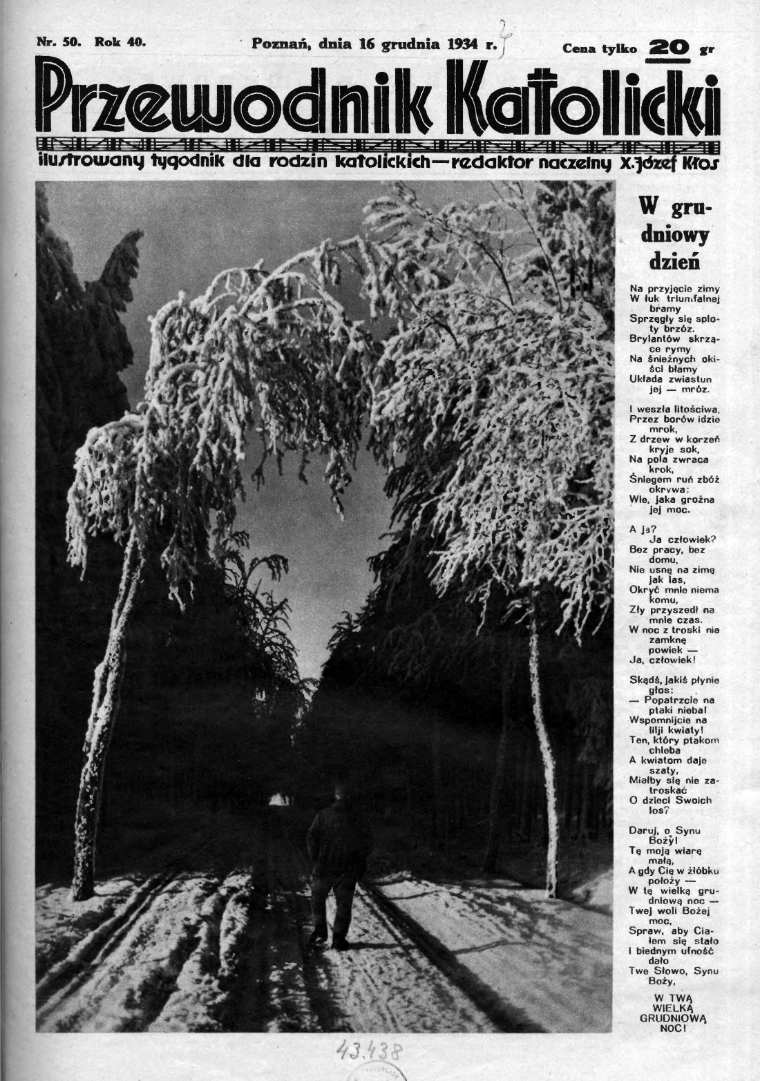 Przewodnik Katolicki 1934, nr 50. Wielkopolska Biblioteka Cyfrowa.